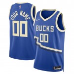Milwaukee Bucks Trikot Benutzerdefinierte Nike 2024-25 City Edition Blau Swingman - Herren Milwaukee Bucks Trikot Benutzerdefinierte Nike 2024-25 City Edition Blau Swingman - Herren